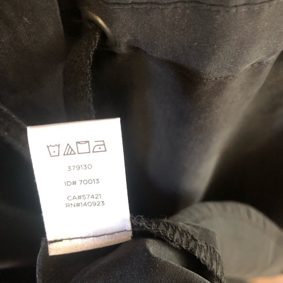 Lou & Grey Charcoal Shirtdress size small long-sleeved drawstring waist - Picture 13 of 14